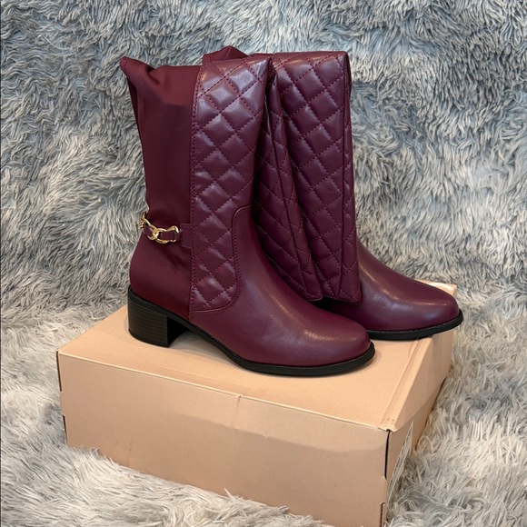 🛍️💝JUSTFAB: Argo Quilted Riding Boot🛍️💝 - Picture 3 of 16